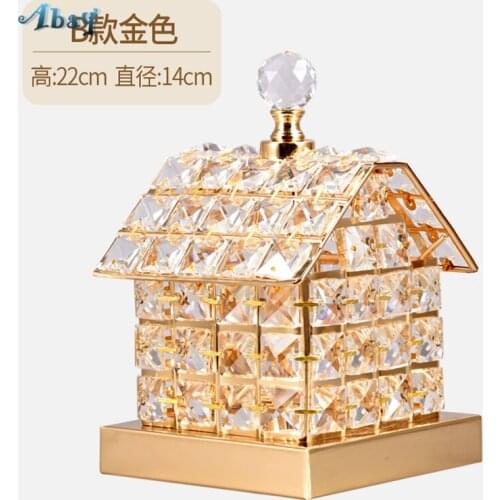 European Romantic Princess Bedroom Crystal House Table Lamps Children Room Girl Decoration Desk Lights Bedroom Bedside Fixtures
