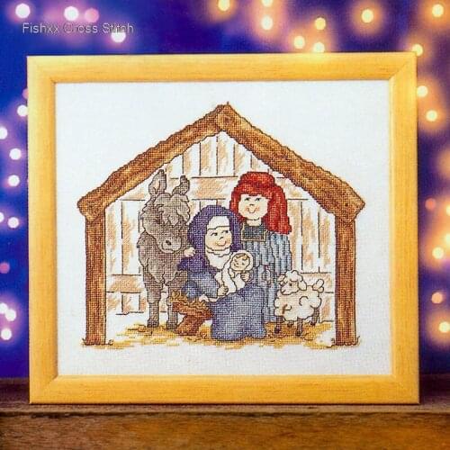 Fishxx Cross Stitch European Magazine Crazy40-1 Christmas Cartoon Character Printing Kit