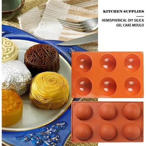 15/24 Half Sphere Ball Silicone Cake Baking Mold Muffin Kitchen Cube Supplies Chocolate Household Baking Ice Mould E9Q1