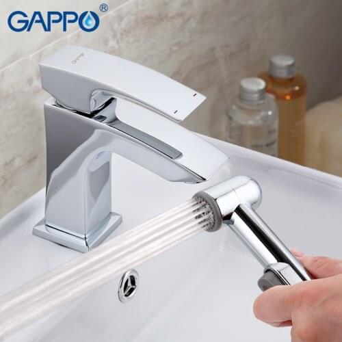 GAPPO Top Basin Sink Faucet Deck Mounted Cold Hot Water Mixer tap grifo in hand shower set bathroom accessories torneira GA1207