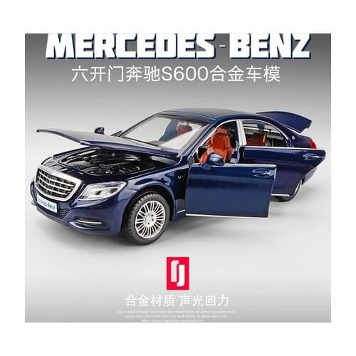 Collectible Alloy Scale Car Models Die-cast Electric Toys for Children mkd3 1:32 Acustic-optic auto Vehicle Benz Maybach S600