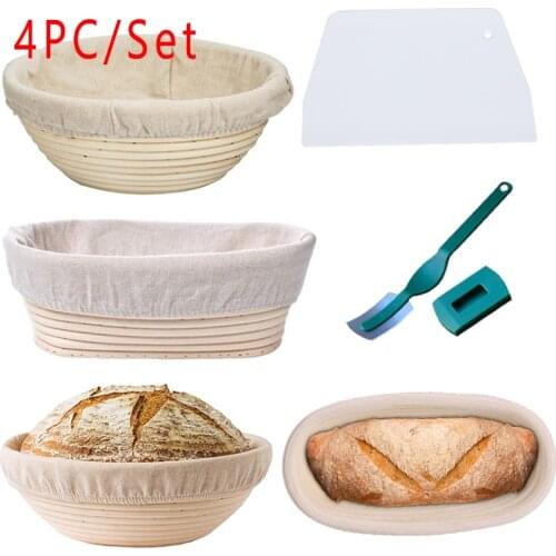 Various Shapes Fermentation Rattan Basket Country Bread Baguette Dough Baskets Baking Dough Basket Baking Storage Basket