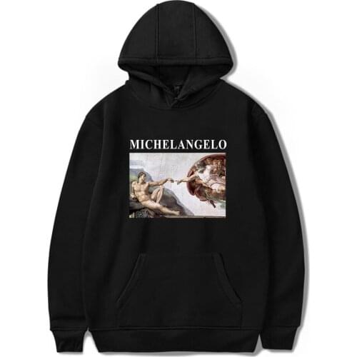 2020 Hot Sale Cartoon MICHELANGELO Print Casual Hoodies Hip hop Unisex Warm Mens sweatshirt Harajuku Hoodie Male Streetwear