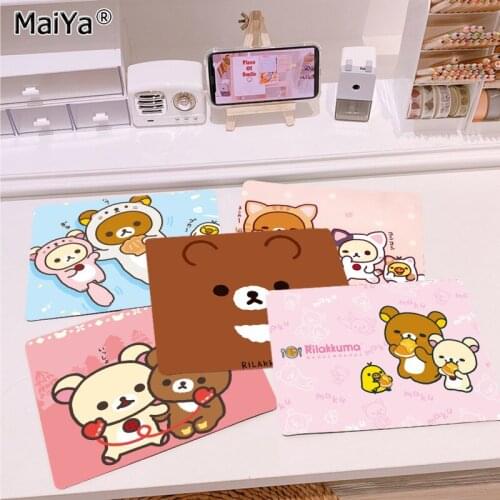 MaiYa Simple Design kawaii Rilakkuma Kiiroitori gamer play mats Mousepad Smooth Writing Pad Desktops Mate gaming mouse pad
