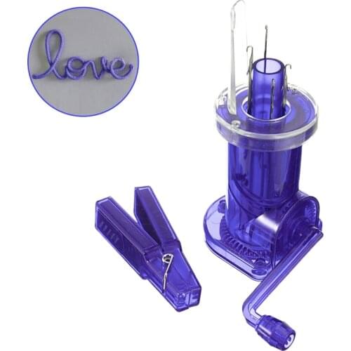 Creative Wire Winding Machine Easy Hand Knitting Machine Plastic Spool Knitter Wool Winder Craft Bracelet Weave Tools