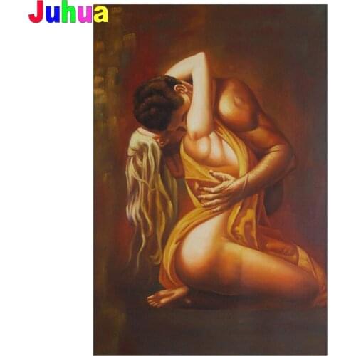 Mosaic Love Kiss Diamond Painting Full Square Round Diamond Embroidery Mosaic Sexy Woman And man Picture of Rhinestones New Gift