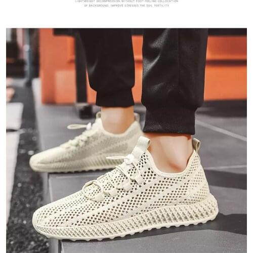 Five color woven shoes mens summer sports shoes coconut shoes breathable casual mens shoes