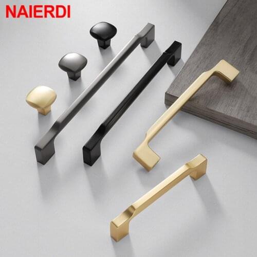 NAIERDI Zinc Alloy Brushed Copper Cabinet Handles Solid Drawer Knobs Pearl Gray Cabinet Pulls Luxury Stylish Furniture Handle
