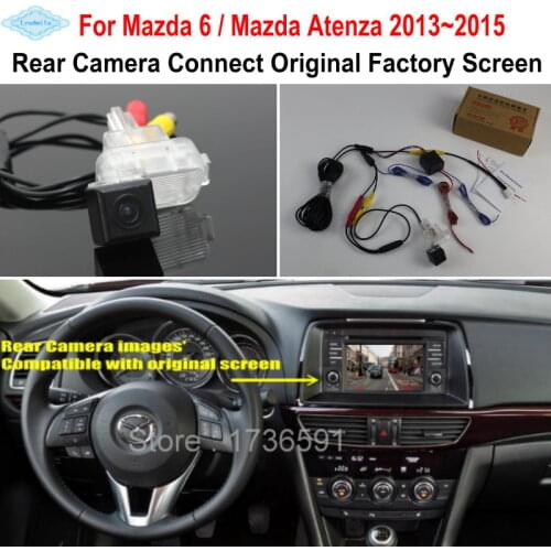 Lyudmila For Mazda 6 Mazda6 / Mazda Atenza 2013~2015 RCA Original Screen Compatible Car Rear View Camera Back Up Reverse Camera
