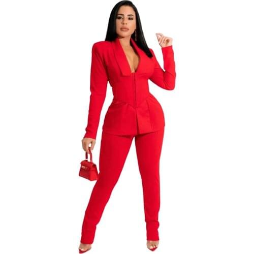 Женские модные брючные костюмы PNDODO China At AliExpress