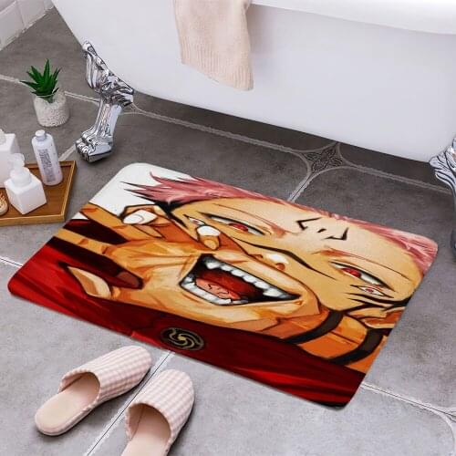 Yuuji Itadori Anti-slip Doormat Vacuuming Water Absorbing Kitchen Bedroon Bath Floor Mats Home Entrance Home Decora