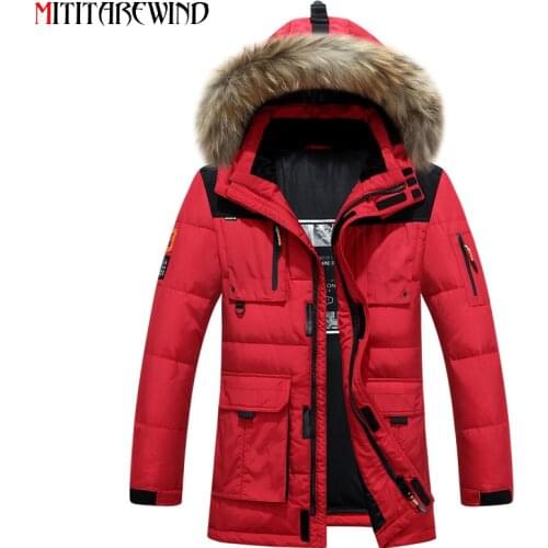 -20 Degree Winter Jacket women Down Parkas Jacket White Duck Down Coat Windbreaker Thick Warm Overcoat Fur Hooded Warm Parkas