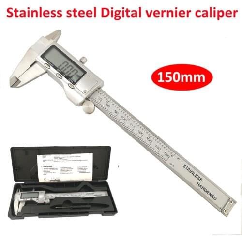 Stainless steel Caliper Digital vernier caliper 0-150MM 6 inch 0.01mm digital display electronic ruler length measuring tools