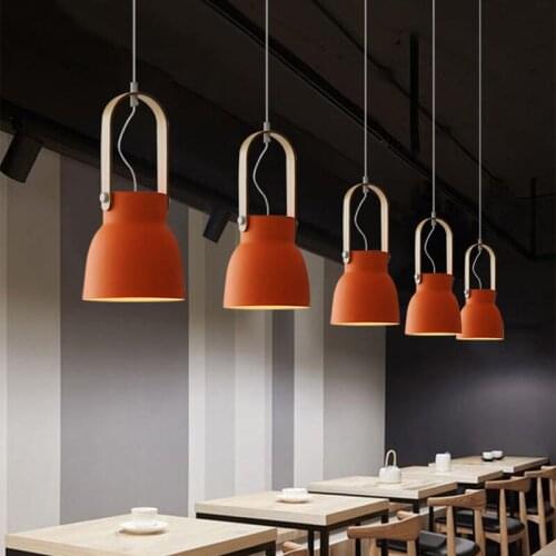 Modern LED Macaron Pendant Lights Lighting Loft Cafe Bar Restaurant Decor Pendant Lamp Nordic Home Design Hanging Light Fixtures