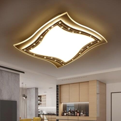 Slim and simple modern LED acrylic Ceiling light living room bedroom study commercial lighting ceiling lamp AC90-260V