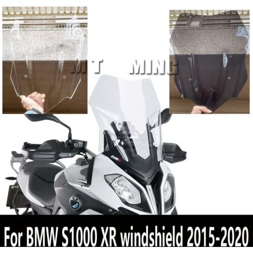 Windscreen For BMW S1000XR S 1000 XR K49 2015 2016 2017 2018 2019 2020 Wind Screen Deflectors Windshield Black Smoke Iridium