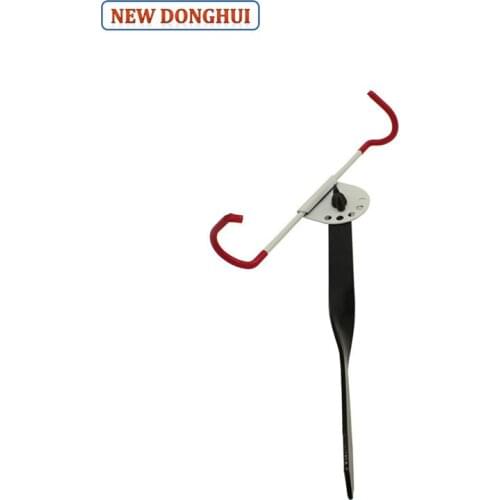 Newdonghui 5 Punching Holes Adjustable Flexible Adjustable Iron Fishing Rod Rack 1PC