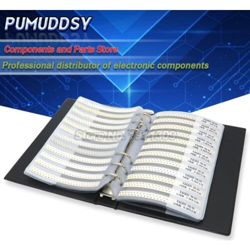0201 0402 0603 0805 1206 Capacitor Sample Book 0.5pF ~ 10uF Chip SMD Capacitor Assortment Kit 51/80/90/92 Values X 50PCS 25PCS