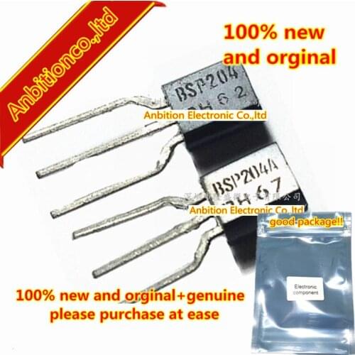 10pcs 100% new original BSP204 SP204 TO-92 P-channel enhancement mode vertical D-MOS transistor in stock