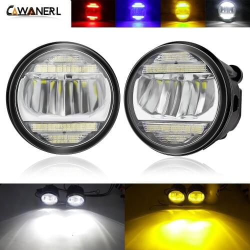 2in1 Fog Light Assembly Daytime Running Light For Nissan Qashqai Cube Juke Patrol Quest Rogue Note Car LED Fog Lamp DRL 30W 12V