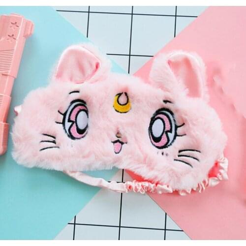 HANRIVER 3 pieces The new unicorn sleeping eye mask cartoon cute plush eyeshade comfortable portable home