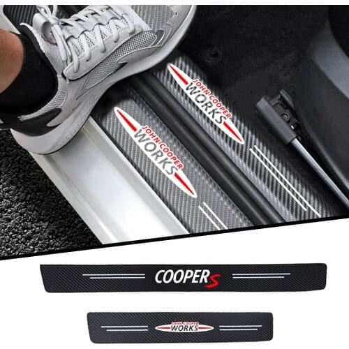 4Pcs Car sticker Interior decoration of the car door For MINI COOPER F54 F55 F56 F60 Interior Case Decoration Accessories