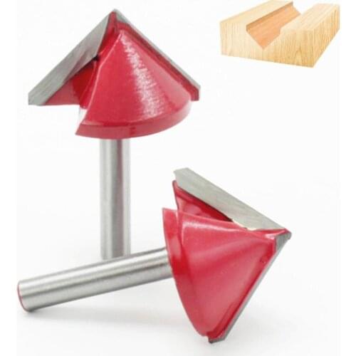 6mm Shank 90 Degree CNC V Grooving Router Bit Woodworking Engraving Cutter Tool