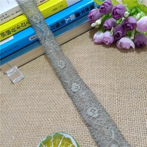 S1586 3CM flower pattern color elastic soft mesh eye spandex African Indian mesh fancy lace decorative underwear