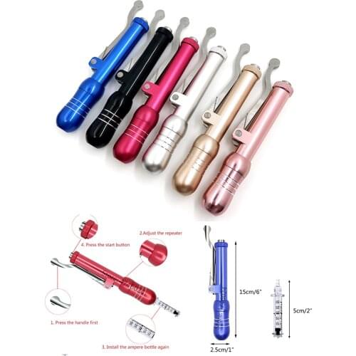 6 color 0.3ml High Pressure Atomizer hyaluron pen hyaluronique pen for lip filler anti-wrinkle meso Mesotherapy Gun lifting face