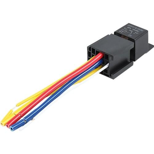 JD2912 12V 80 Amp 5 Pin Car Relay Conversion Type Insertion Type Modification with 5 Wire Socket Universal Automobile Relay
