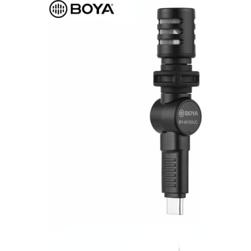 BOYA BY-M100UC Mininature Omnidirectional Condenser Microphone for Samsung Huawei Xiaomi smartphone Video Vlog recording Type-C