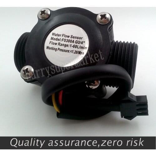 Water Flow meter Hall flow Sensor Flowmeter pool float switch indicator Counter for water heater fuel gauge 1-60L/min G3/4