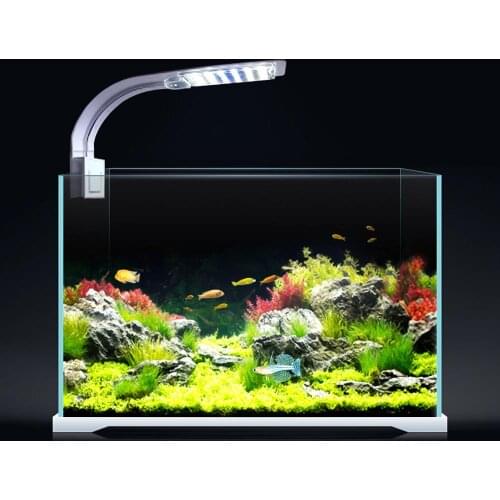 5W/10W/15W Home Decor Fish Tank Light Clip-on LED Aquarium Lamp Aquatic Plant Waterweed LED Light Waterproof Aquarium Lighting