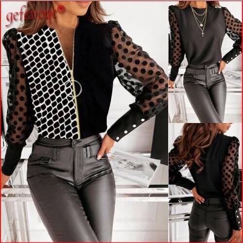 Женские прозрачные рубашки Gefevoqe China At AliExpress