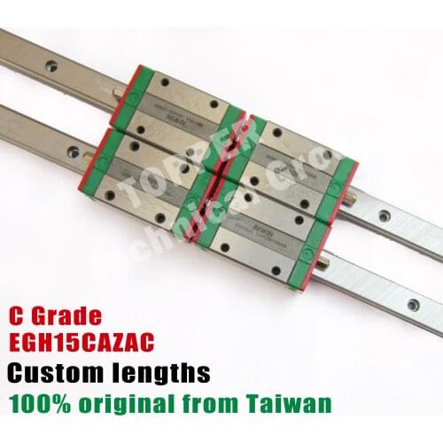 HIWIN Linear guide rail cnc 2pcs EGH15 500mm linear rail+ 4pcs EGR15 Guide Block EGH15CA