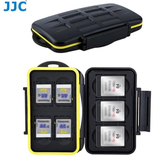 JJC Camera dslr Memory Card Case Water-Resistant SD XQD Storage Box For Canon Eos M10 1300d Nikon D5300 Sony A5000 A5100 A6000