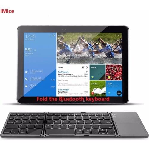 Pocket foldable mini keyboard, metal Bluetooth wireless keyboard, for Apple tablet iphone, touchpad for iOS