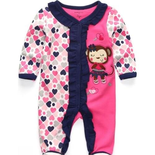 Baby Girls Rompers Clothing Cotton Cartoon Newborn girl winter clothes roupa infantil Baby clothes ,baby product