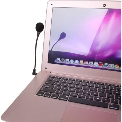Mini 3.5mm Interface Noise Canceling Flexible Microphone For PC Laptop Notebook