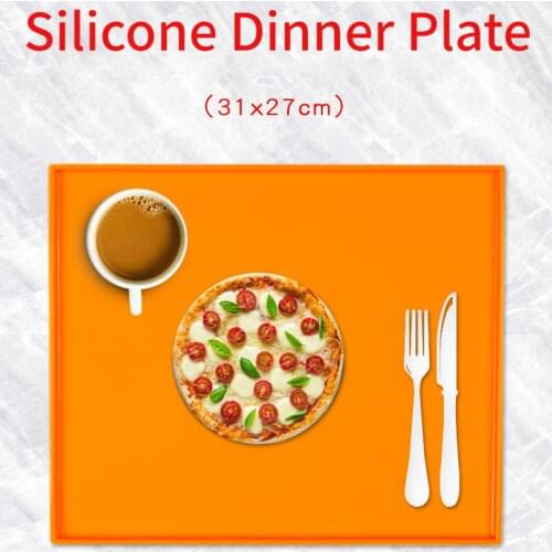 Multifunctional Dining Table Silica Gel Pad Silicone Plate Leak-Proof Pad High Temperature Resistant Baking Pan Mat Flour Mat