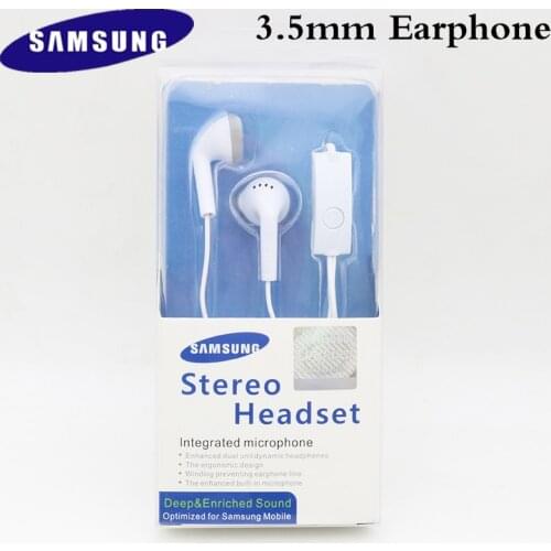 Original Samsung S5830/EHS61 In-Ear Earphones 3.5mm Sports Earbuds Headsets With Mic For Galaxy A20 A30 A40 A50 A70 A21 S A11 S7