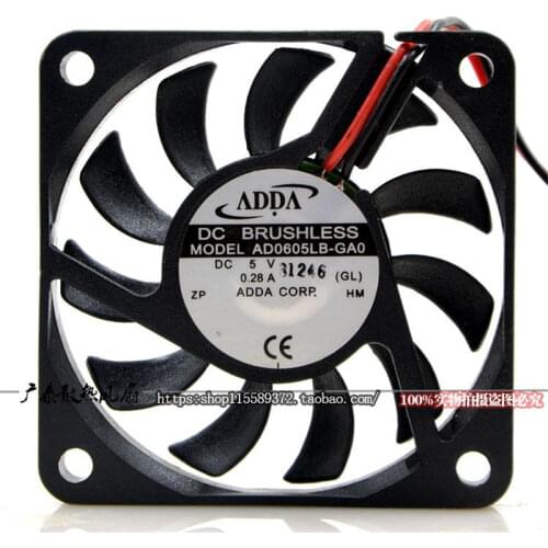 ADDA 6025 6CM 5V 0.32A Double Ball Fan AD0605LB-A72GL