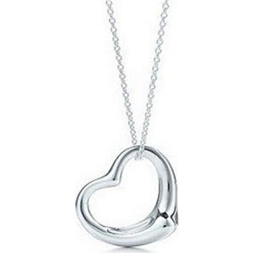 Simple heart necklace jewelry accessories jewelry x2 fishing Korean fashion silver Color Women