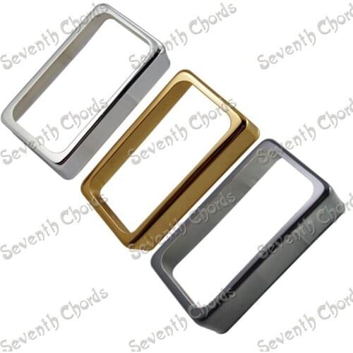 A Pair Brass Electric Guitar Humbucker Pickup Covers/Lid/Shell/Top - Chrome - Black - Golden