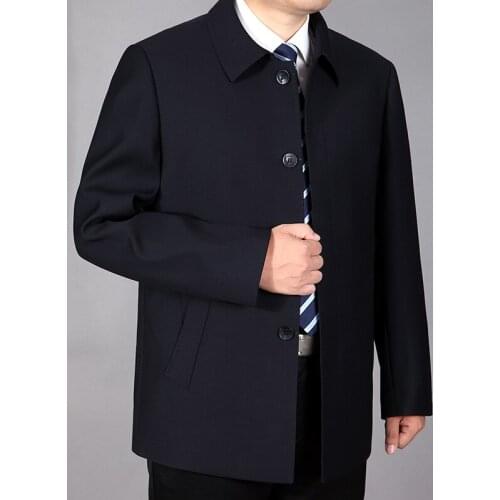 Casual Mens Turn-down Collar Coats New Spring 50% Off Men' s Jackets & Coat Overcoat Plus Size 3XL 4XL
