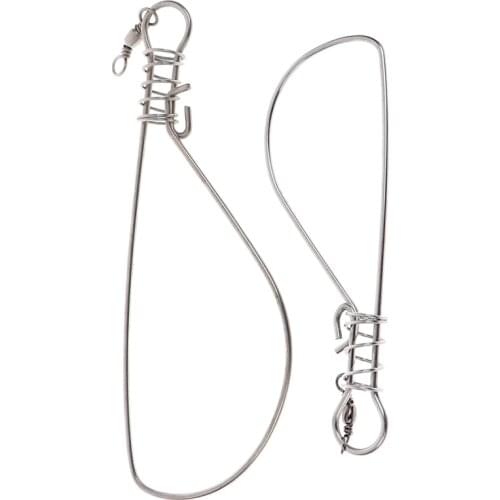 1Pc Fishing Stringer Fishing Tackle For Accessories High Quality Fishing Lock Buckle Stainless Steel Live Fish Lock Belt