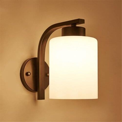 Industrial Loft Retro Glass Wall Lamp Decoration Living Room Bedroom Bedside Lamp Indoor Home Hotel Home Lighting Fixtures