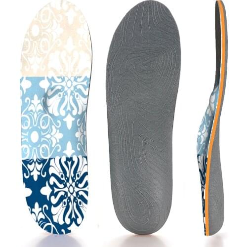 High Arch Support Insoles for Men and Women flat feet Orthotic Inserts Memory Foam Original length iFitna