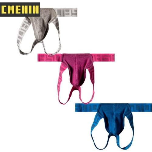 3Pcs Cotton Mens Thong And G String Men Panties Hip Raise Stringi Gay Sexy Underwear Man Jockstrap Underpants Lingerie For Men