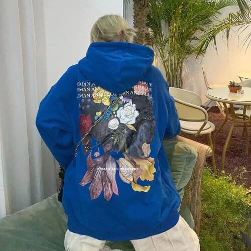 Spring Mens Couple Hooded Hoodies Hip Hop Style Pullover Fashion Brand Oversized Long Sleeve Coats Loose Sweatshirts